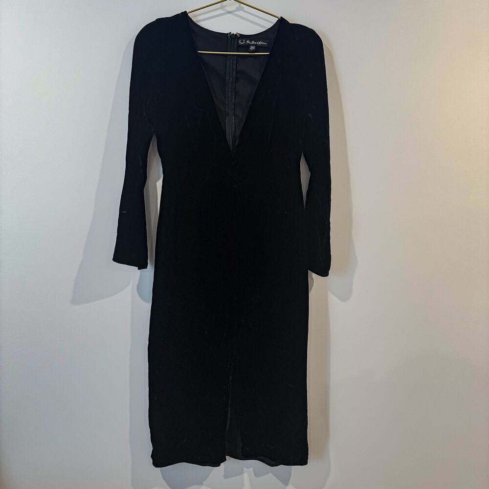 FOR LOVE & LEMONS Collette Midi Dress in Noir Sz. XS - Picture 2 of 6